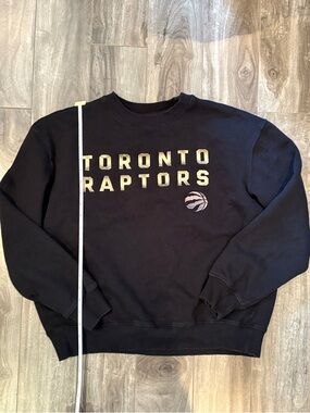 NBA Toronto Raptors Black Crewneck with Gold Lettering